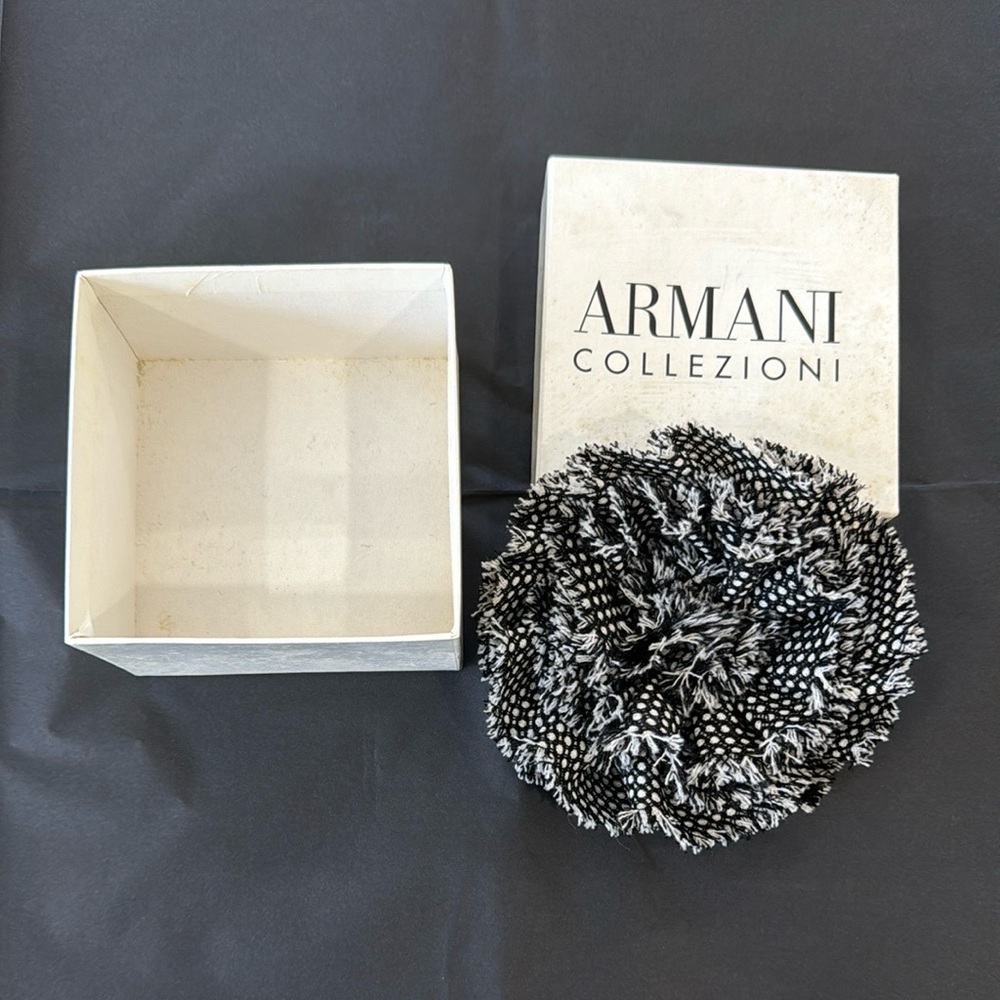 Vintage Armani Collezioni of Giorgio Armani Floral Fabric Brooch Corsage Pin
